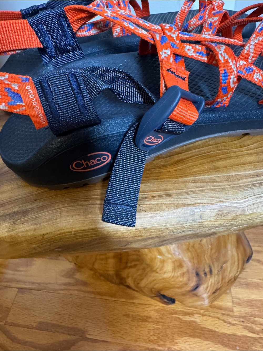 Chaco ZX/2 Cloud Dual Strap Cushioned Sandals Women Botanic Spicy Orange Sz. 10 - Picture 8 of 10